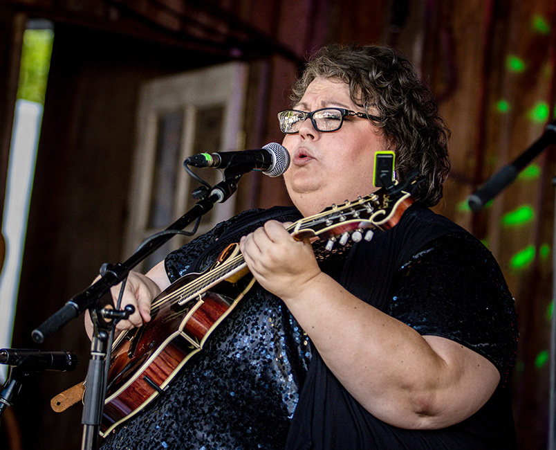 Tina Adair at the 2023 Pickin' in Parsons Bluegrass Festival - photo © Laci Mack