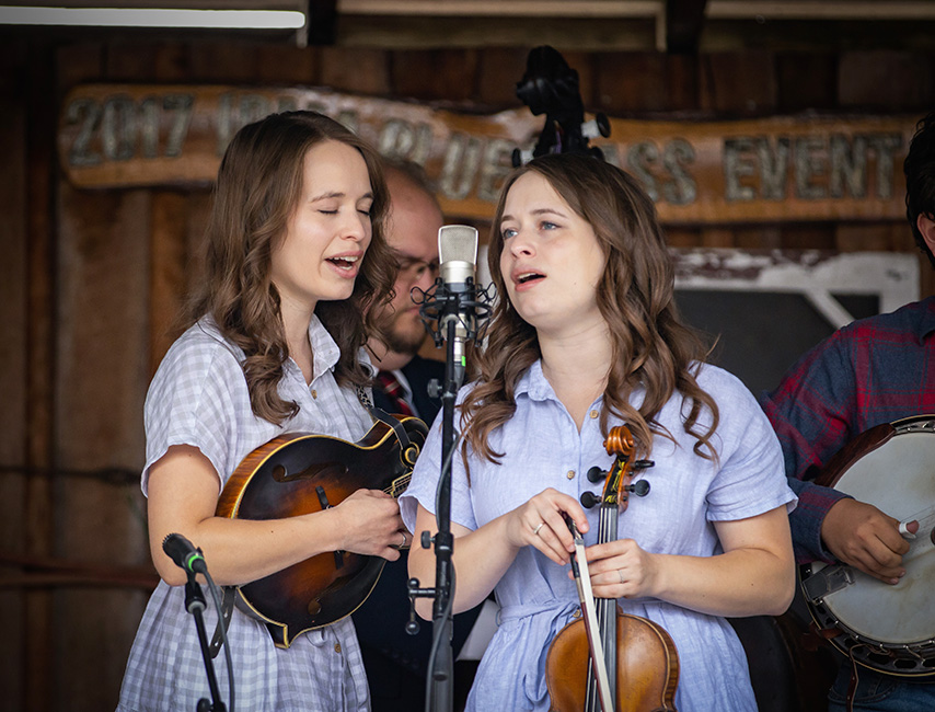 The Price Sisters at the 2023 Pickin' in Parsons Bluegrass Festival - photo © Laci Mack