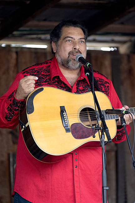 Greg Blake with Special Consensus at the 2023 Pickin' in Parsons Bluegrass Festival - photo © Laci Mack