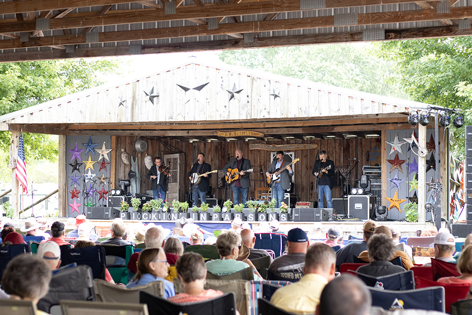 Russell Moore & IIIrd Tyme Outat the 2023 Pickin' in Parsons Bluegrass Festival - photo © Laci Mack