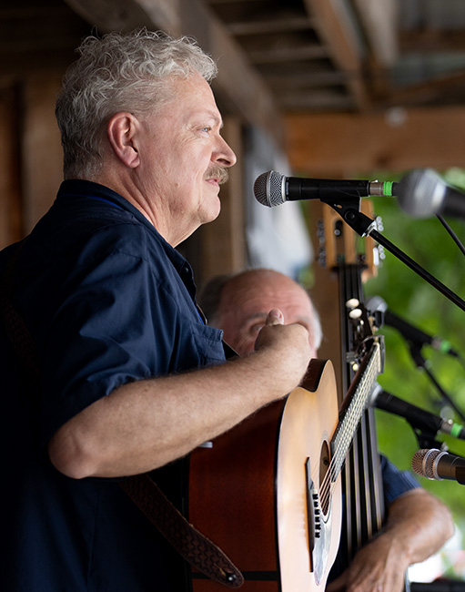 Tim Stafford with Blue Highway at the 2023 Pickin' in Parsons Bluegrass Festival - photo © Laci Mack