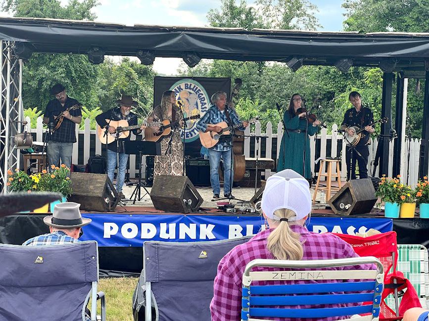 Kristy Cox at the 2023 Podunk Bluegrass Music Festival - photo by Dale Cahill