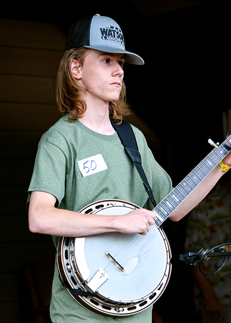 Logan Thompson at the 2023 Galax Old Fiddlers' Convention – photo © G Nicholas Hancock