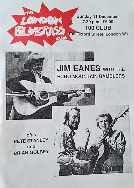 Jim Eanes show poster