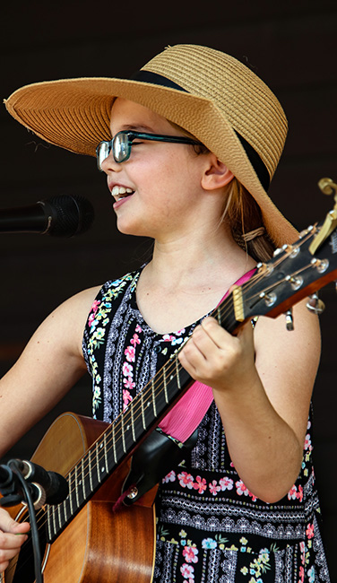 Maggie Wilkerson at the 2023 Galax Old Fiddlers' Convention – photo © G Nicholas Hancock