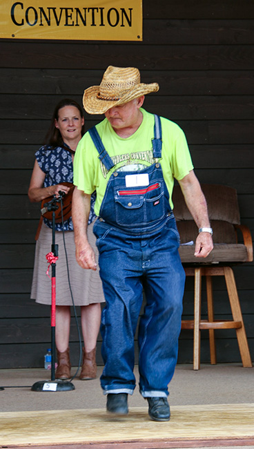 Michael Robinson at the 2023 Galax Old Fiddlers' Convention – photo © G Nicholas Hancock