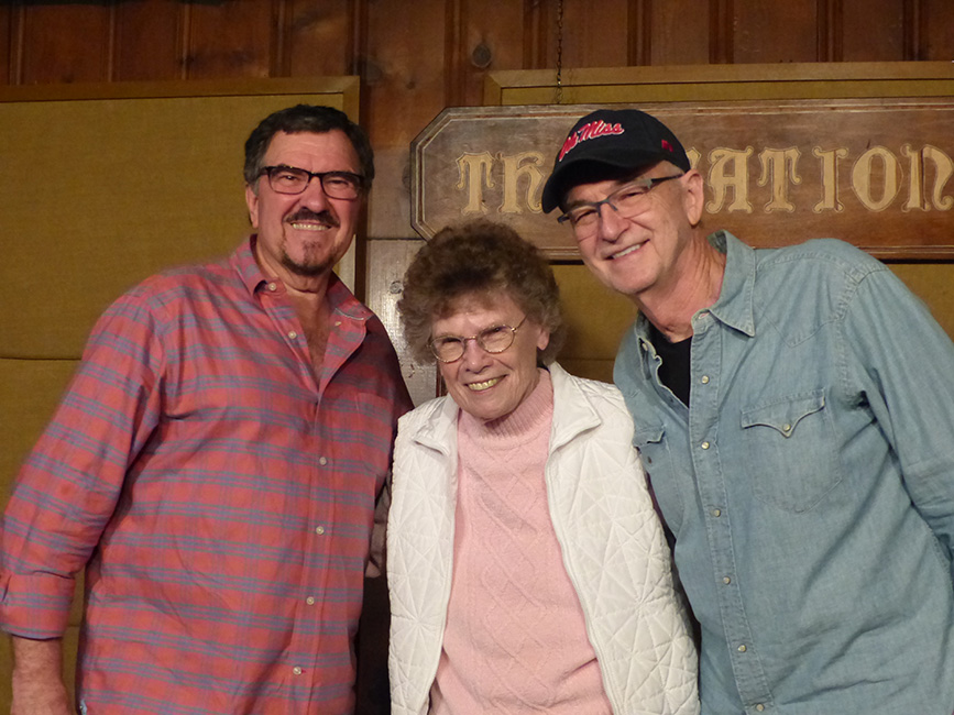 Mrs. JD (Treva) Chrisco with Larry Cordle and Carl Jackson