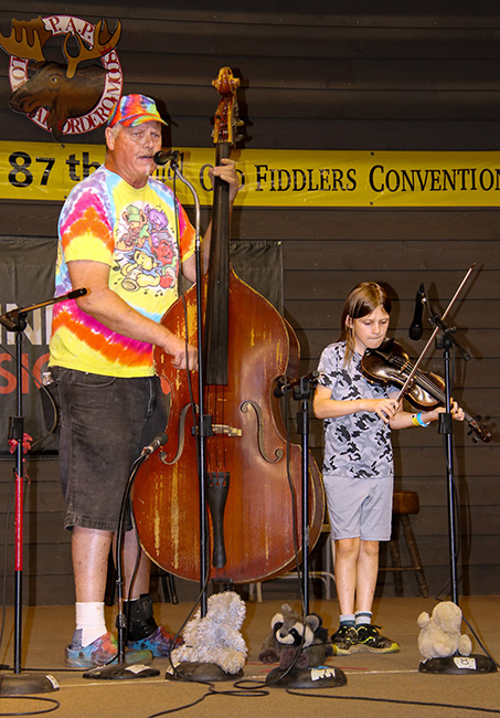 Rolo T. Lassiter and Alexander Ferranti at the 2023 Galax Old Fiddlers' Convention – photo © G Nicholas Hancock