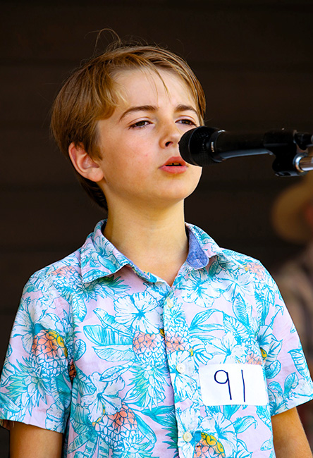 Sawyer Smith at the 2023 Galax Old Fiddlers' Convention – photo © G Nicholas Hancock