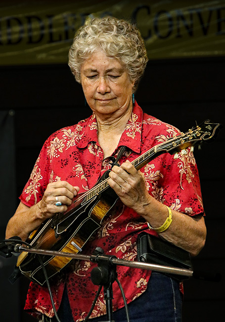 Tricia Eaves at the 2023 Galax Old Fiddlers' Convention – photo © G Nicholas Hancock