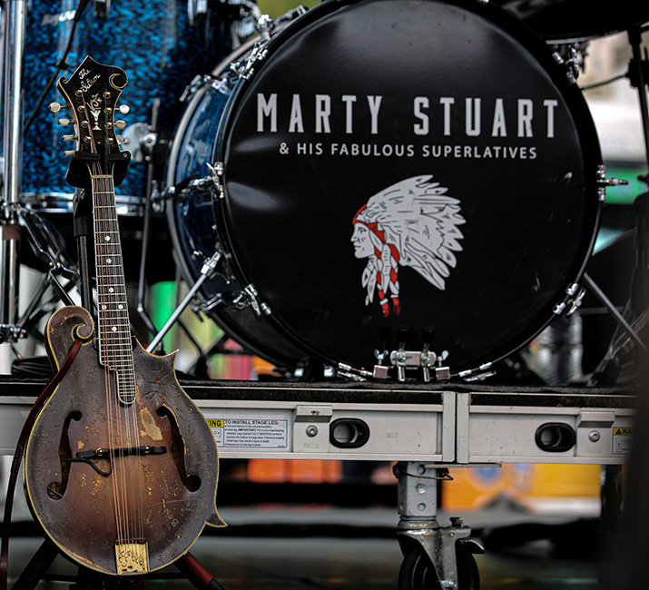 Marty Stuart at the 2023 Rhythm & Roots Revival - photo © Bryce Lafoon