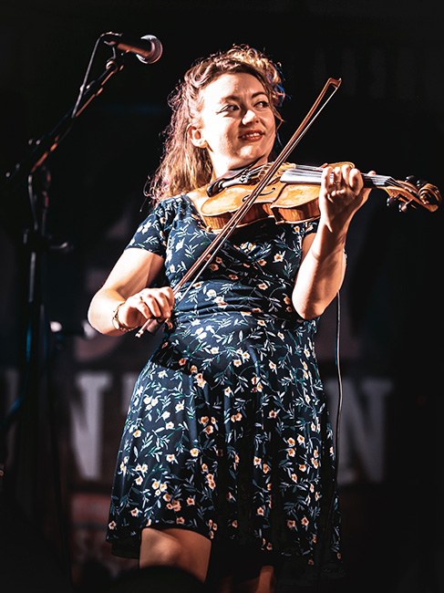 Kathleen Parks with Twisted Pine at the 2023 Earl Scruggs Music Festival - photo © Bryce Lafoon