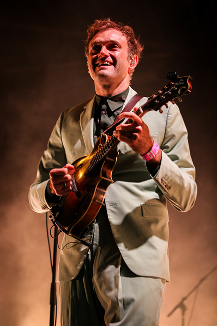 Chris Thile with Nickel Creek at the 2023 Rhythm & Roots Revival - photo © Bryce Lafoon