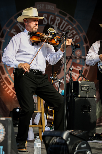 Johnny Warren with The Earls of Leicester at the 2023 Earl Scruggs Music Festival - photo © Bryce Lafoon
