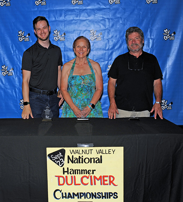 2023 National Hammer Dulcimer Champions at the Walnut Valley Festival in Winfield, KS