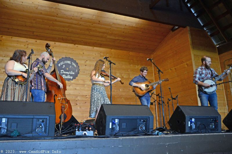 Carley Arrowood Band at the 2023 Dumplin Valley Bluegrass Festival - photo © Bill Warren