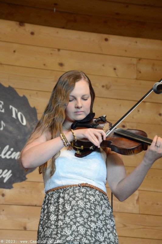 Carley Arrowood at the 2023 Dumplin Valley Bluegrass Festival - photo © Bill Warren
