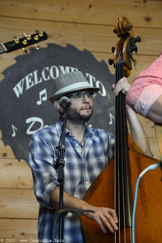 Greg Martinwith Billy Droze at the 2023 Dumplin Valley Bluegrass Festival - photo © Bill Warren
