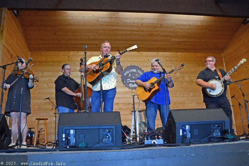 Jimbo Whaley & Greenbrier at the 2023 Dumplin Valley Bluegrass Festival - photo © Bill Warren