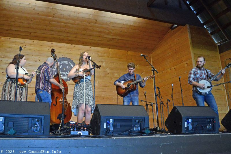 Carley Arrowood Band at the 2023 Dumplin Valley Bluegrass Festival - photo © Bill Warren