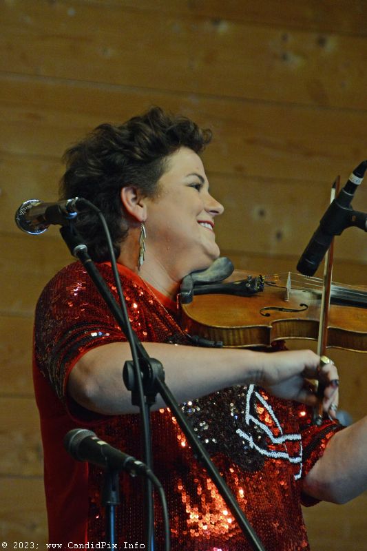 Lizzy Long at the 2023 Dumplin Valley Bluegrass Festival - photo © Bill Warren