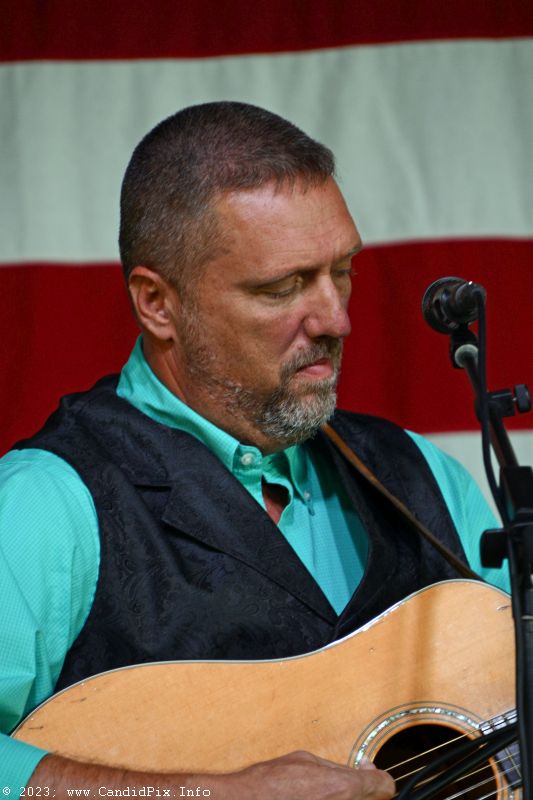 Troy Pope with Deeper Shade of Blue at the 2023 Nothin Fancy Bluegrass Festival - photo © Bill Warren