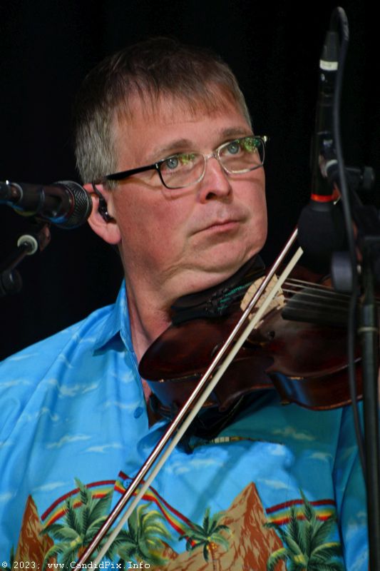 Chris Sexton with Nothin' Fancy at the 2023 Nothin Fancy Bluegrass Festival - photo © Bill Warren