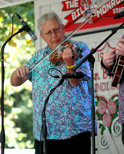 TJ Lundy with Danny Paisley & The Southern Grass at the 2023 Uncle Pen Fest - photo © Roger Black