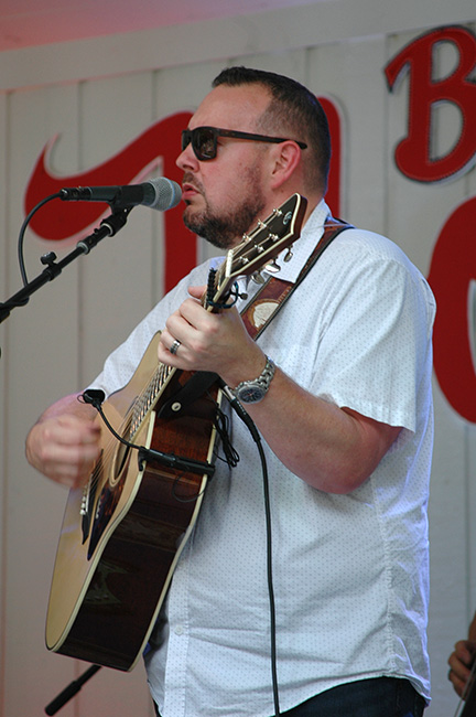Adam McIntosh with Joe Mullins & The Radio Ramblers at the 2023 Uncle Pen Fest - photo © Roger Black