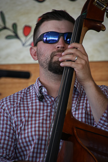 Kameron Keller with Lonesome River Band at the 2023 Delaware Valley Bluegrass Festival - photo © Frank Baker