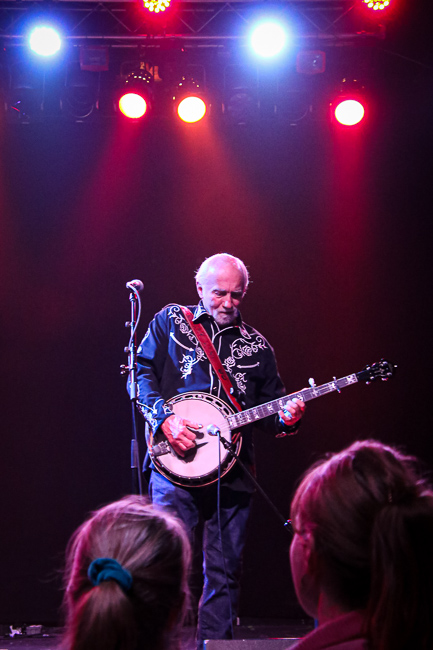 Greg Cahill with Special Consensus at The Lincoln Theatre during World of Bluegrass (9/26/23) - photo © Frank Baker