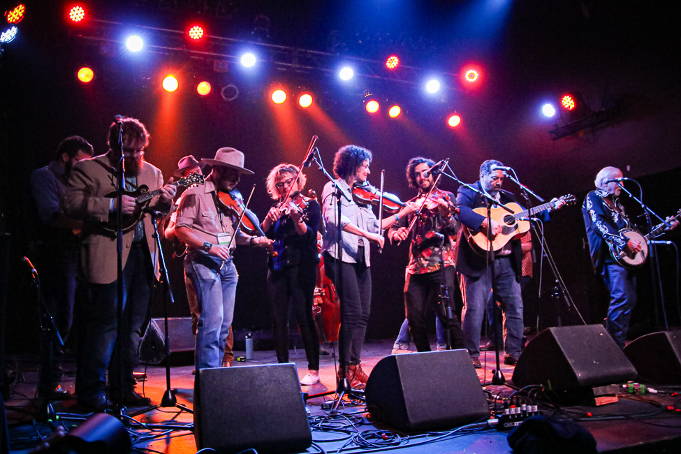 Mega jam with Special Consensus at The Lincoln Theatre during World of Bluegrass (9/26/23) - photo © Frank Baker