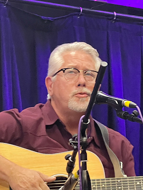 Daryl Mosely at the Songwriters' Showcase at Lorraine's Coffeehouse and Cafe (9/27/23) - photo by Gary Hatley