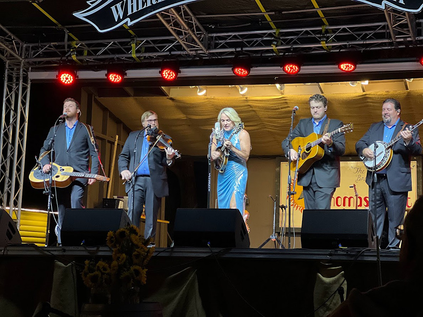 Rhonda Vincent & The Rage at the 2023 Thomas Point Beach Festival - photo © Dale Cahill