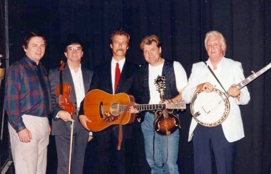 Milton Harkey with the Bluegrass Album Band