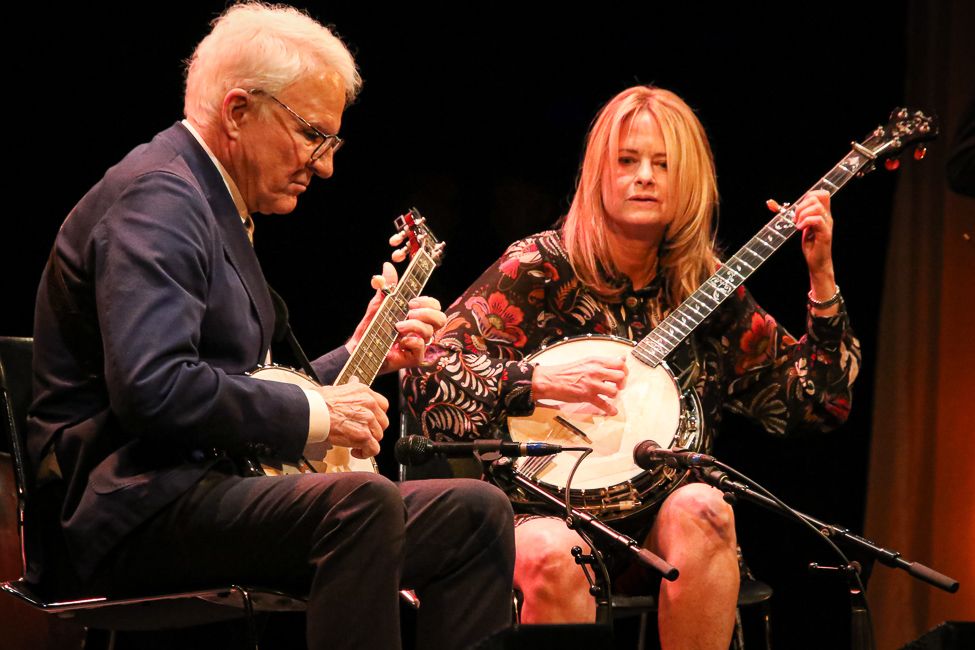 Steve Martin and Alison Brown perform at the 2023 IBMA Bluegrass Music Awards - photo © Frank Baker