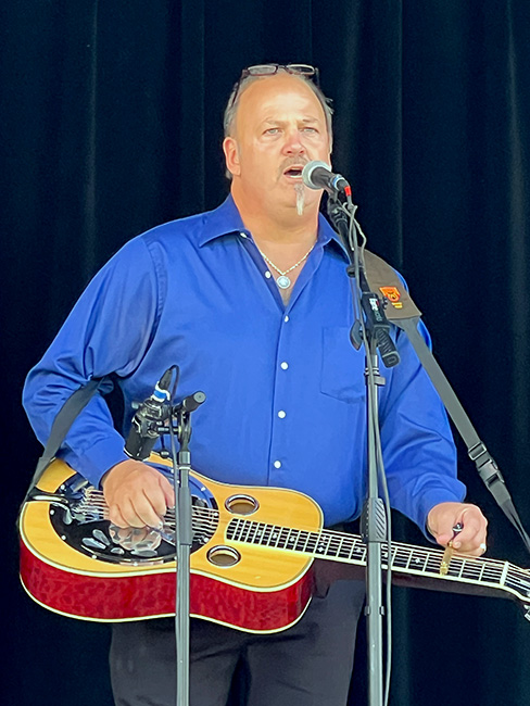David Nance with Roxboro Connection at the 2023 Labor Day Bluegrass Festival at Camp Springs - photo © Gary Hatley