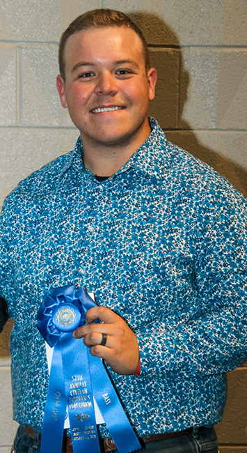 Bailey Wagner, first place Adult Bass Fiddle at the 57th Granite Quarry  Fiddlers Convention - photo © G. Nicholas Hancock