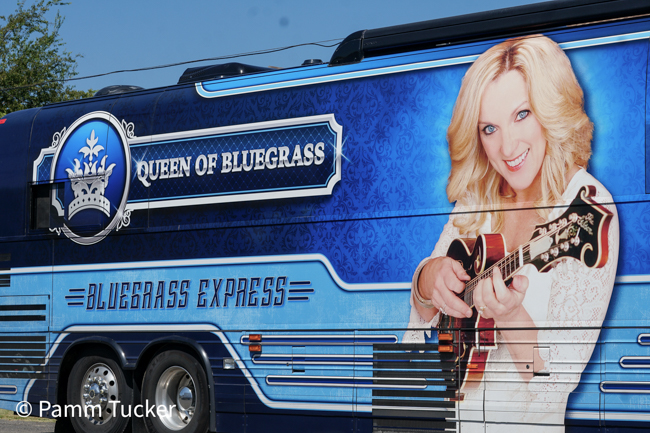 Rhonda's bus at the 2023 Bluegrass & Chill Festival -  photos © Pamm Tucker