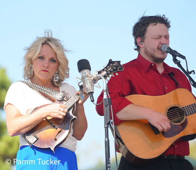 Rhonda Vincent and Zack Arnold at the 2023 Bluegrass & Chill Festival -  photos © Pamm Tucker