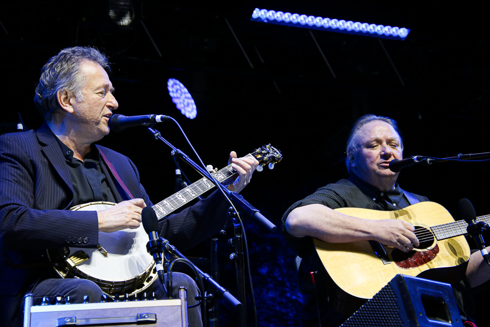 The Kruger Brothers at the Red Hat Amphitheater during IBMA Bluegrass Live! (9/30/23) - photo © Frank Baker