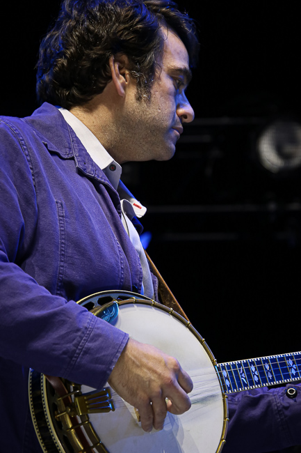 Noam Pikelny with Mighty Poplar at IBMA Bluegrass Live! (9/30/23) - photo © Frank Baker
