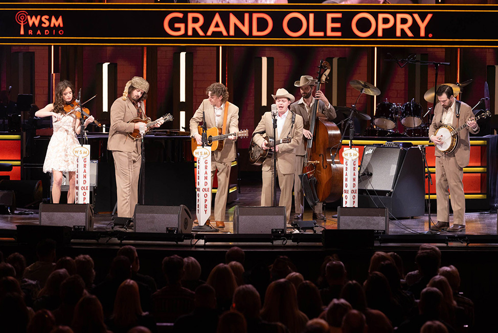 East Nash Grass perform at their Grand Ole Opry debut (10/31/23) - photo © Chris Hollo for the Grand Ole Opry