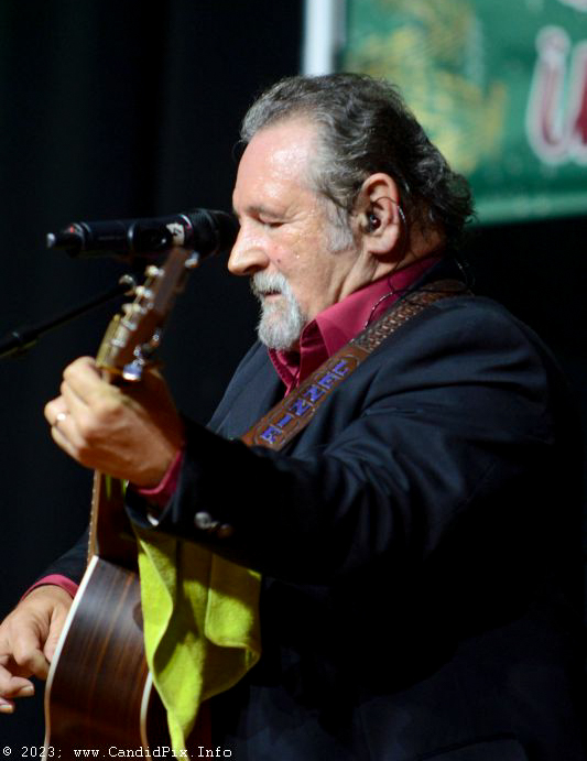 Lennie Centers with The Kevin Prater Band at the 2023 Bluegrass Christmas in the Smokies - photo © Bill Warren