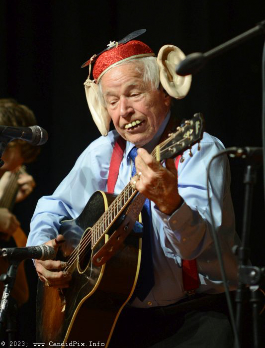 Little Roy Lewis at the 2023 Bluegrass Christmas in the Smokies - photo © Bill Warren