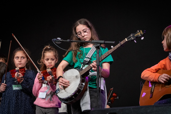 Bluegrass Kids at the 2023 Al Ras Bluegrass & Old Time Festival - photo © Josep Pons