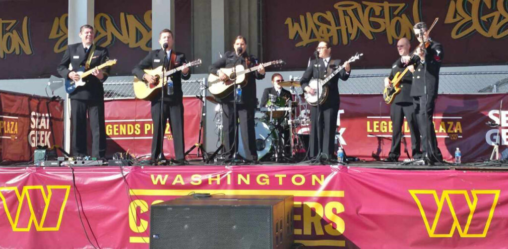 Country Current performs at FedEx Field before the Washington Commanders/New York Giants Game (11/19/23)