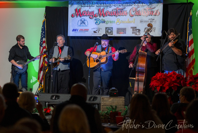 Caleb Bailey & Paine's Run at the 2023 Merry Mountain Christmas Show (12/9/23) - photo © Fletcher's Divine Creations