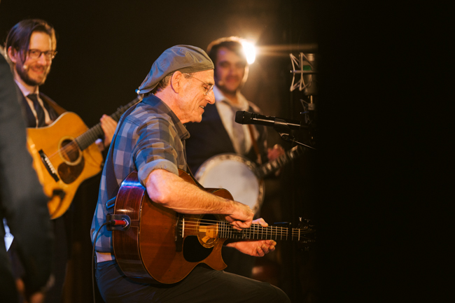 James Taylor with Punch Brothers at the Audible Theater (12/2/23) - photo © Avery Brunkus 