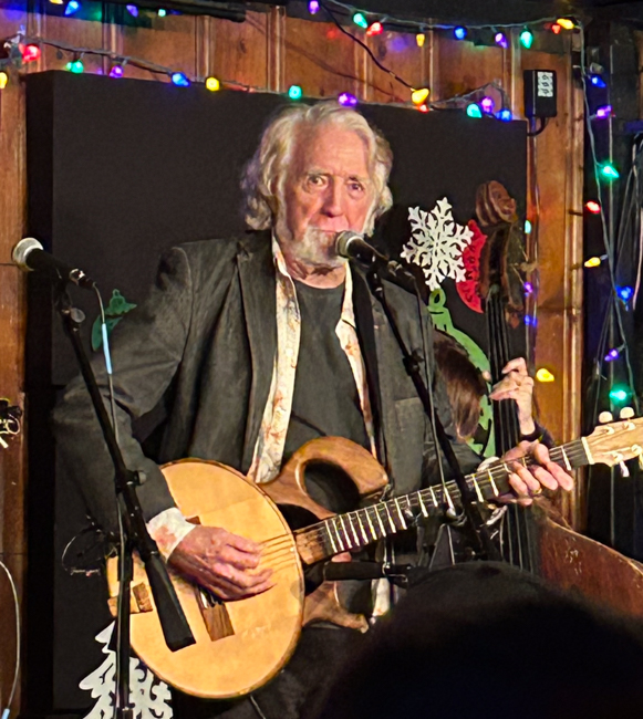 John McEuen at the IBMA benefit concert at the Station Inn (12/11/23) - photo by David Morris